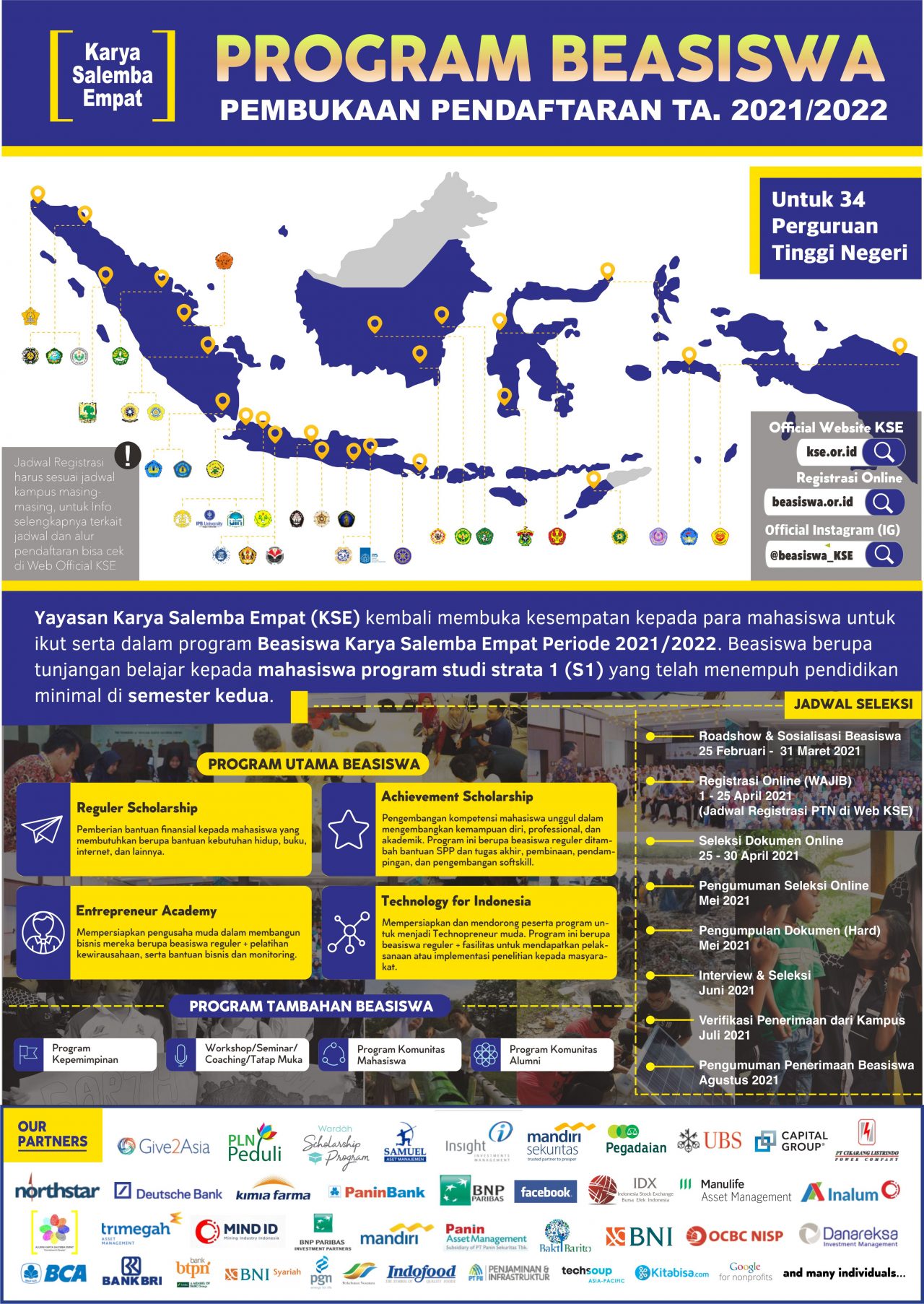 KSE SCHOLARSHIP OPENING UP THE 2021 2022 ACADEMIC YEAR Fisip Undip