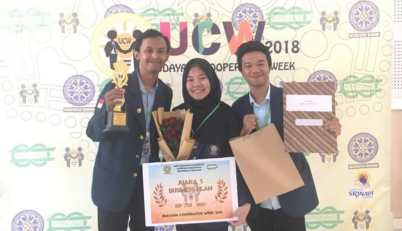 Juara 3 Lomba Business Plan Tingkat Nasional dalam Udayana Cooperative Week