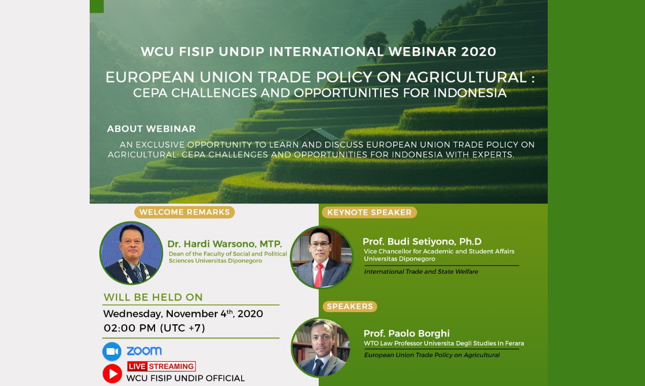 The 5th WCU FISIP UNDIP International Webinar