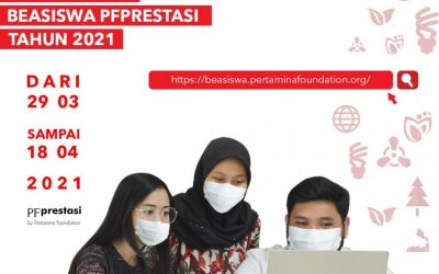 TAWARAN BEASISWA PERTAMINA FOUNDATION TAHUN 2021
