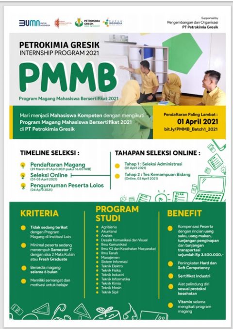 Program Magang Mahasiswa Bersertifikat (PMMB) PT Petrokimia Gresik ...