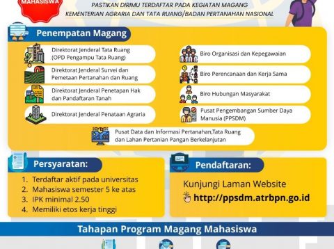 PENGUMUMAN MAGANG ATR BPN 2021 | Fisip Undip