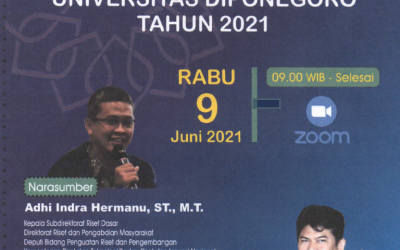 Undangan Workshop Pengelolaan Penelitian dan Pengabdian Undip Tahun 2021