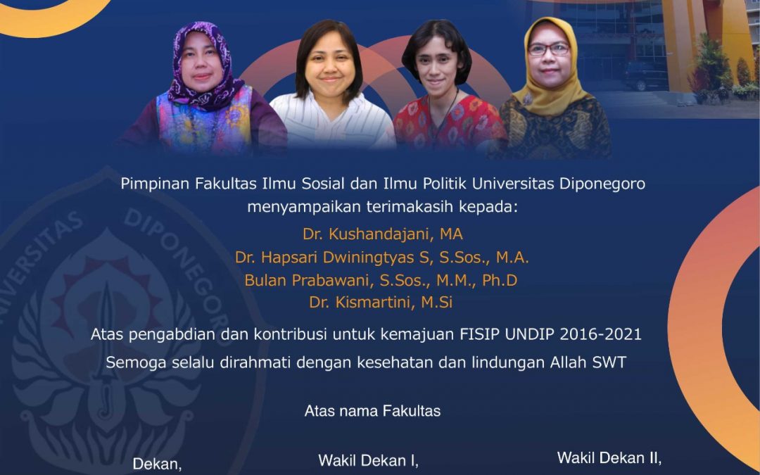 Selamat Bertugas, Pejabat Baru FISIP UNDIP!