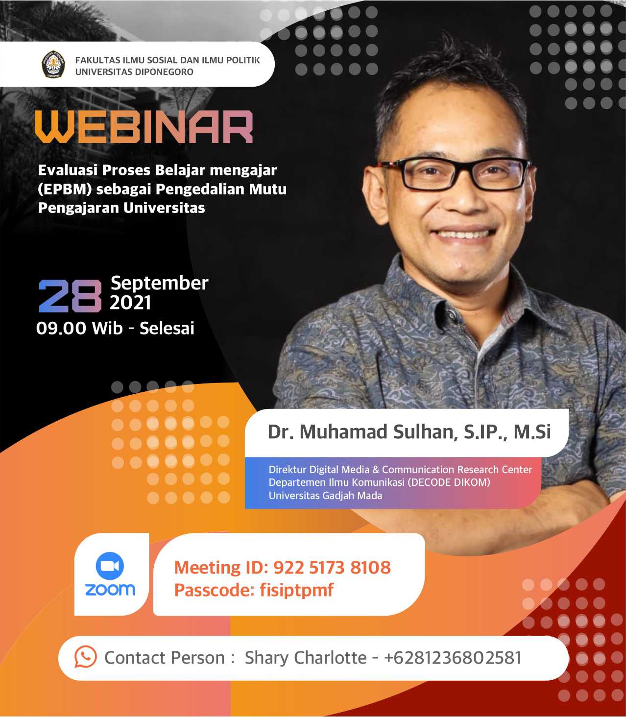 Webinar TPMF FISIP UNDIP