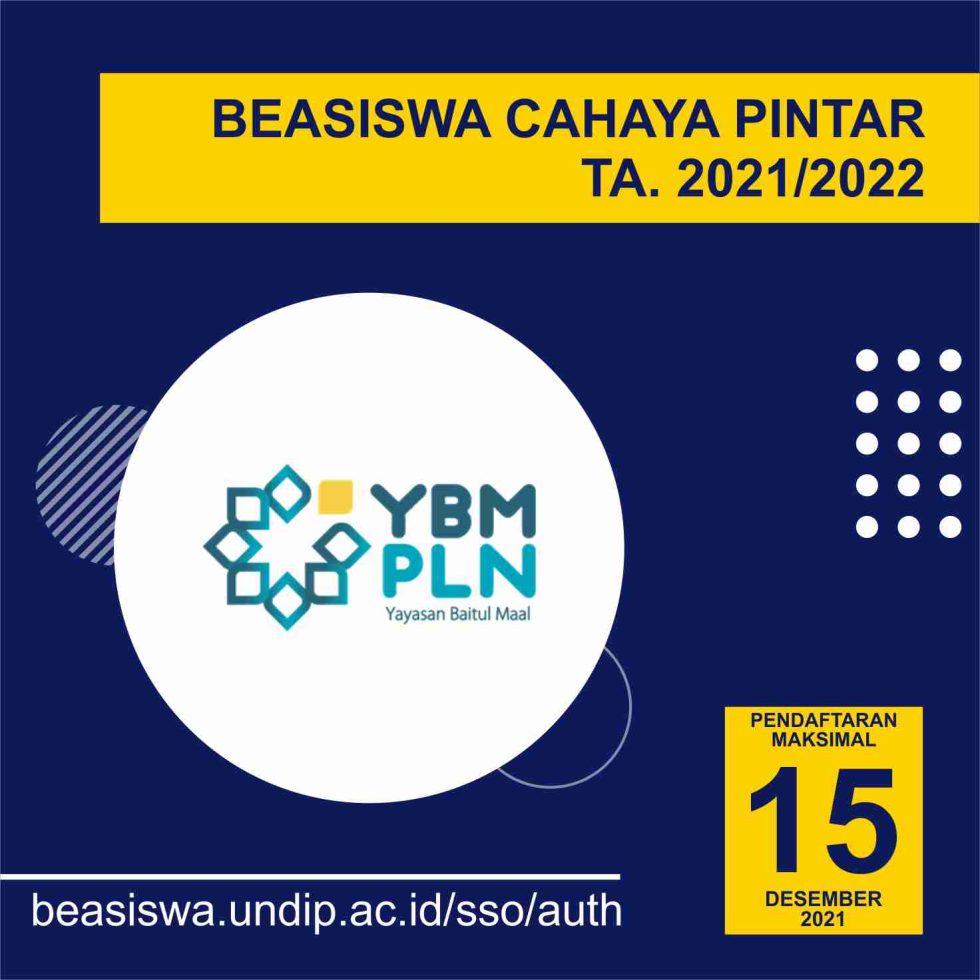Cahaya Pintar Scholarship Of The 2021/2022 Academic Year