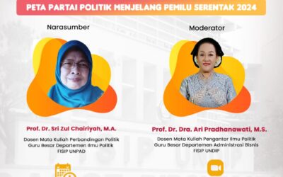 Kuliah Dosen Tamu Pengantar Ilmu Politik Administrasi Bisnis : Peta Partai Politik Menjelang Pemilu Serentak 2024