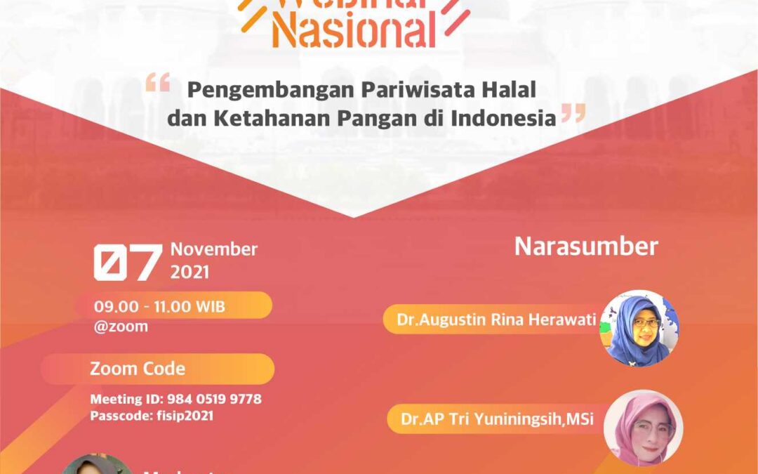 Launching Profile Tim Gempar dan Webinar Nasional : Perkembangan Pariwisata Halal dan Ketahuan Pangan di Indonesia