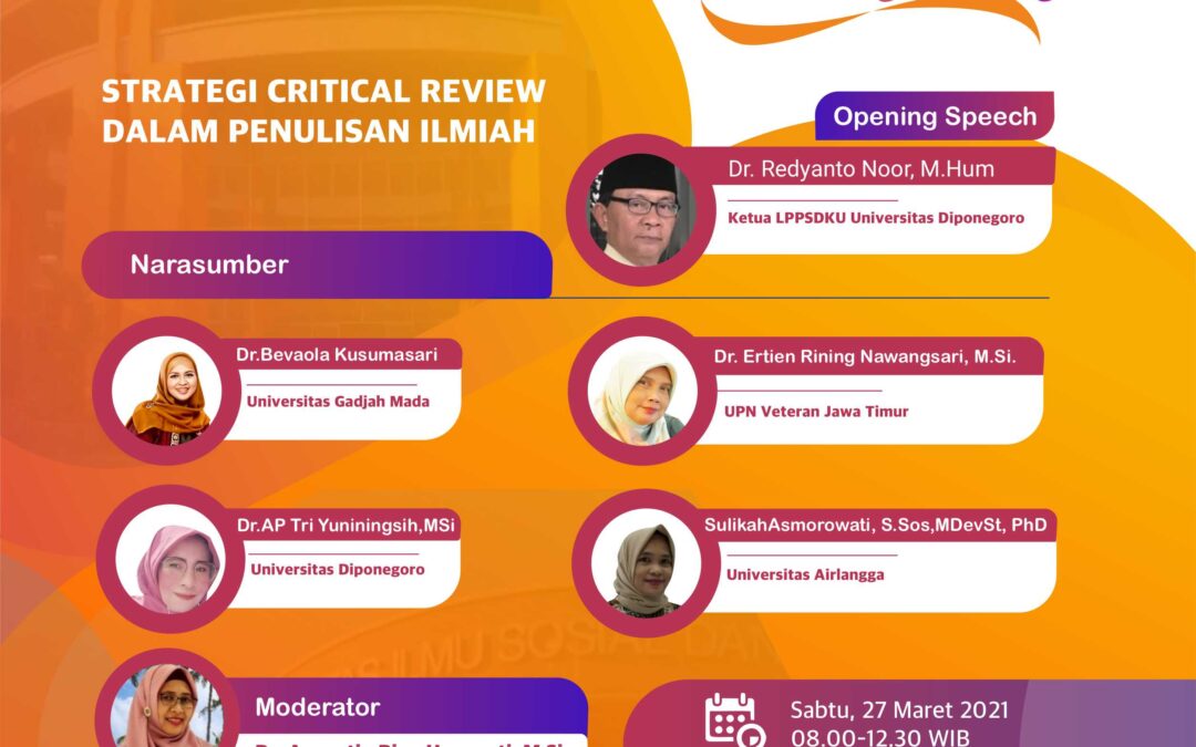 Kuliah Dosen Tamu Administrasi Publik : Strategi Critical Review Dalam Penulisan Ilmiah