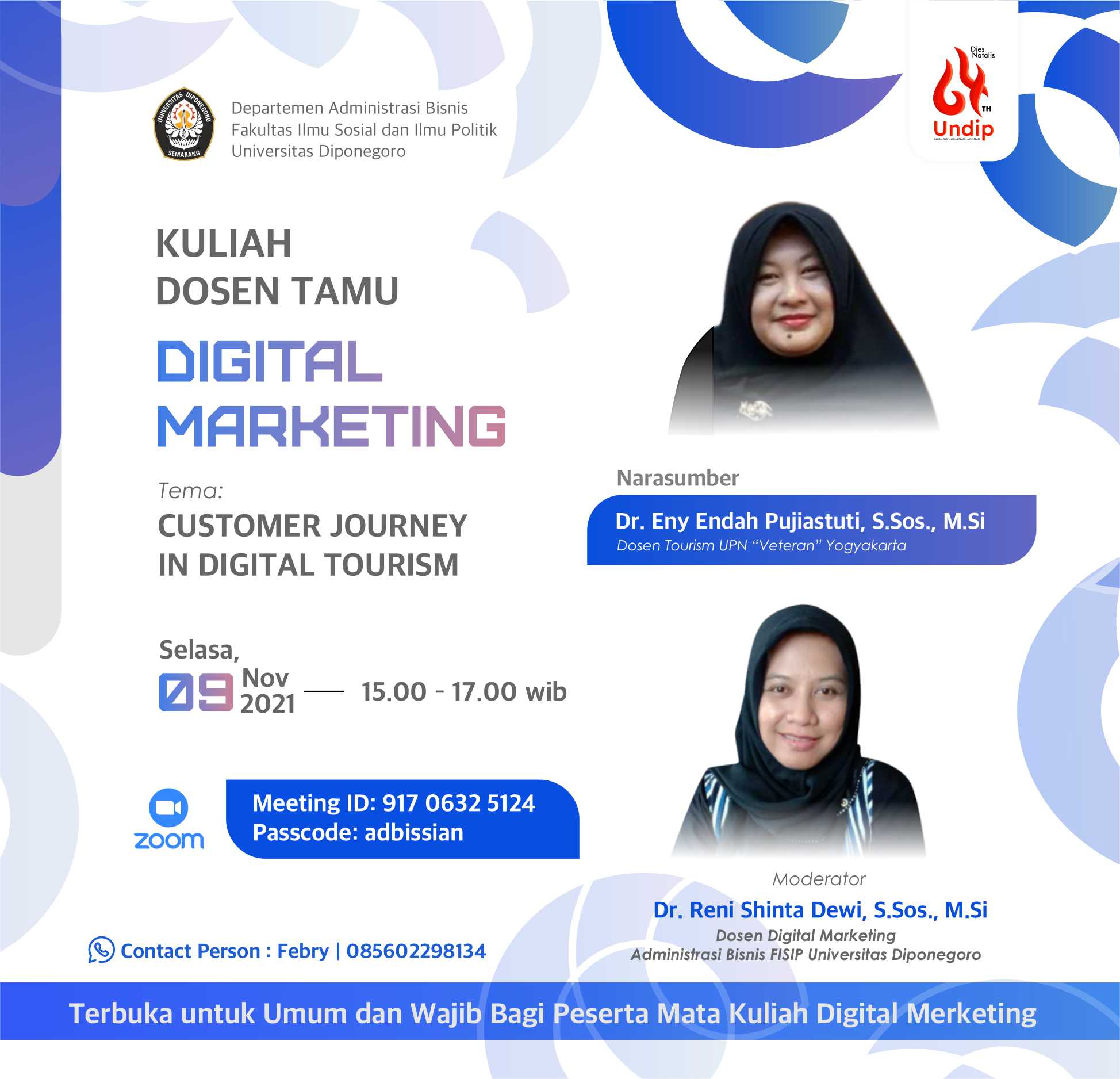 Kuliah Dosen Tamu Digital Marketing Administrasi Bisnis : Customer ...