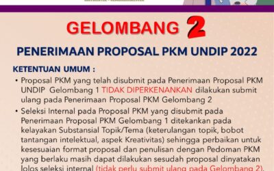 Get Ready For The 2022 PKM Proposal Submission Batch II