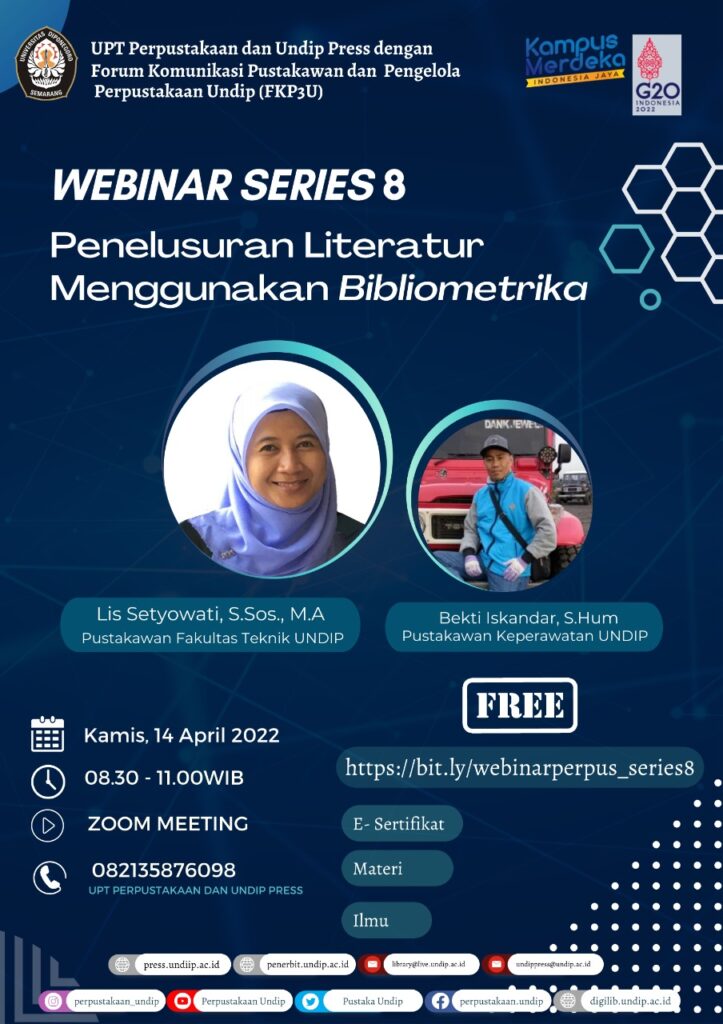 Webinar | Literature Searching Using Bibliometric [Series #8] - Fisip Undip