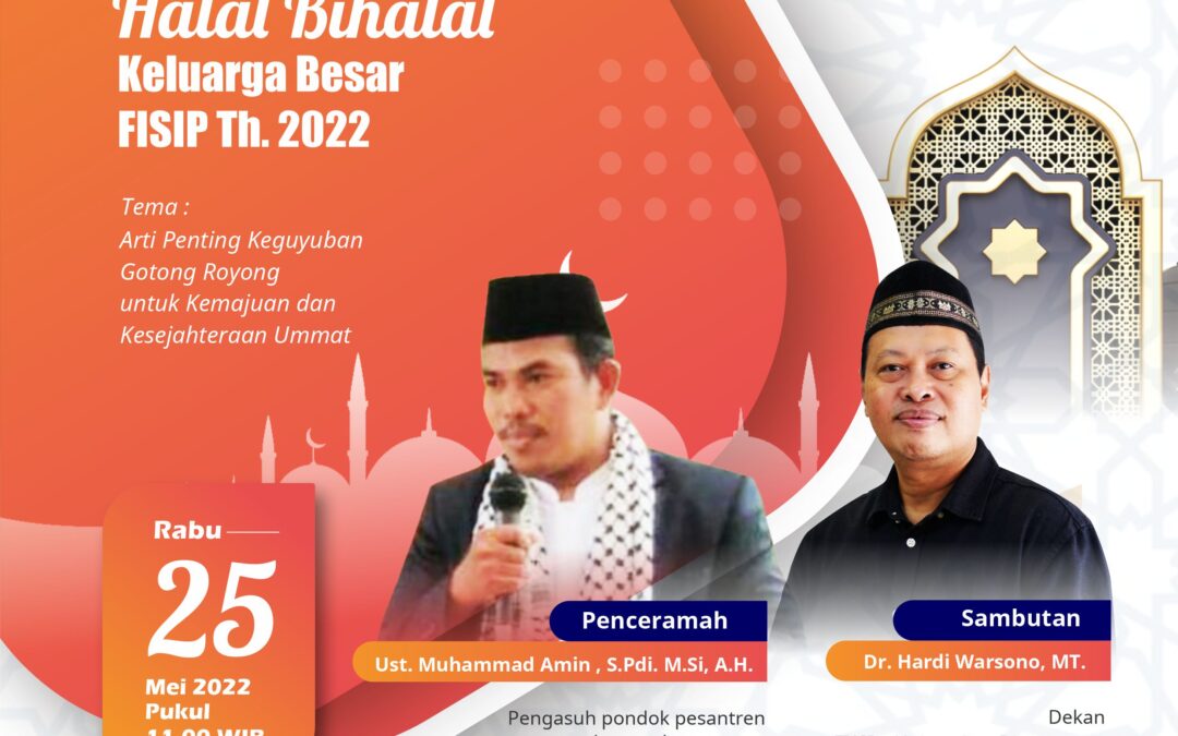 Halal Bihalal Keluarga Besar FISIP UNDIP