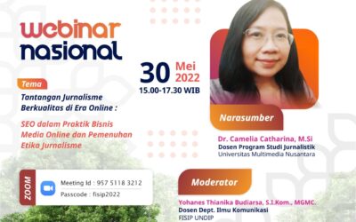 A National Webinar, The Challenge of Quality Journalism when Everything Goes Online