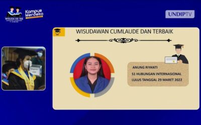 Anung Riyanti Alumni of UNDIP with Cumlaude Predicate