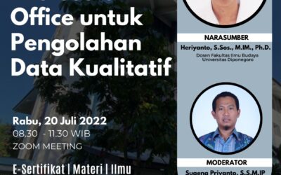 A Webinar [Series #16], MS Office for Qualitative Data Processing