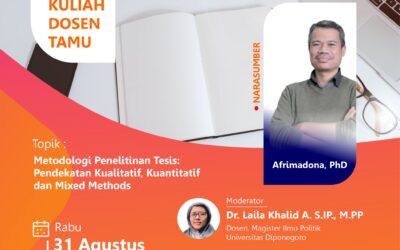 A Guest Lecturer of Master of Political Science, Thesis Research Methodology: Qualitative, Quantitative, and Mixed Methods Approach