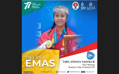 Tara Athaya Yasykur, An UNDIP Student Won Silver and Gold Medal at the 2022 ASEAN Para Games