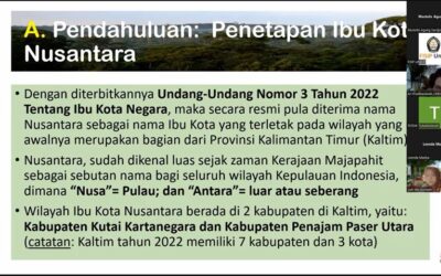 Doctor of Social Science FISIP Undip to Hold Guest Lecturer, Concepts and Challenges for IKN as a Forest City
