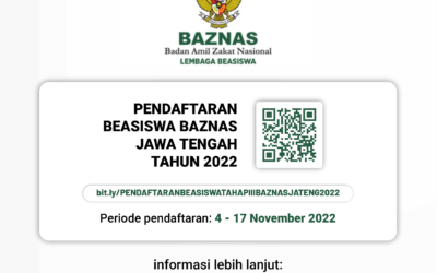Baznas Jateng Scholarship Offer In 2022
