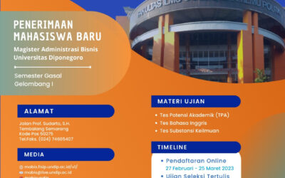 Master of Business Administration Admission – Universitas Diponegoro