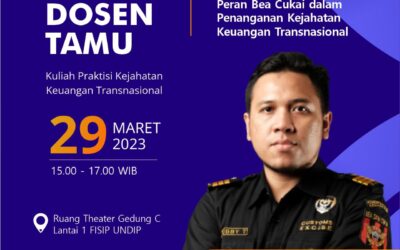 Guest Lecturer | The Role of Customs in Handling Transnational Financial Crimes