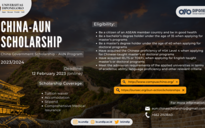 2023 CHINA-AUN Scholarship