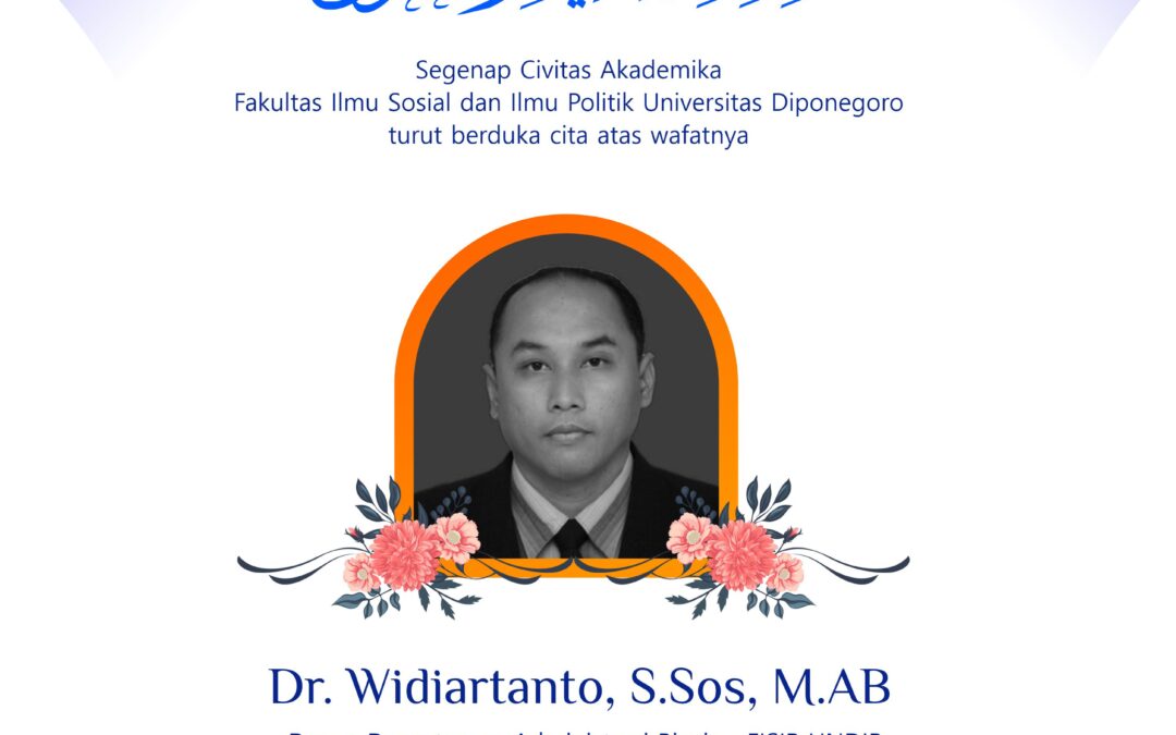 Dr. Widiartanto, S.Sos., M.AB Obituary