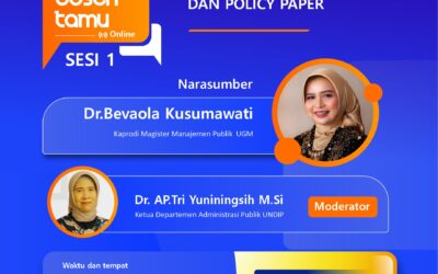 Guest Lecturer | The Urgency of Policy Brief and Policy Paper