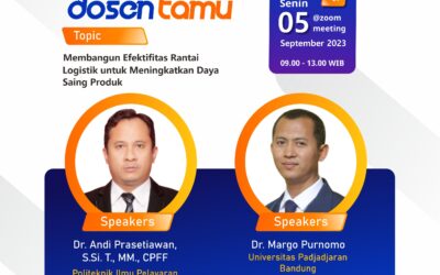 A Guest Lecturer by the Department of Business Administration, Building Logistic Chain Effectiveness to Enhance Product Competitiveness