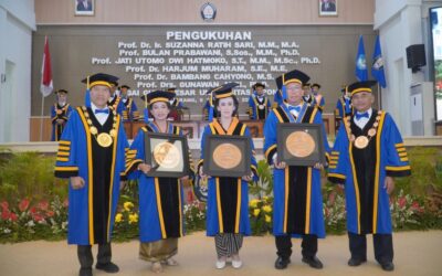 Three UNDIP Experts Inaugurated as Professors by the Rector of UNDIP