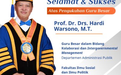The Inauguration of Professor Dr. Drs Hardi Warsono, M.T