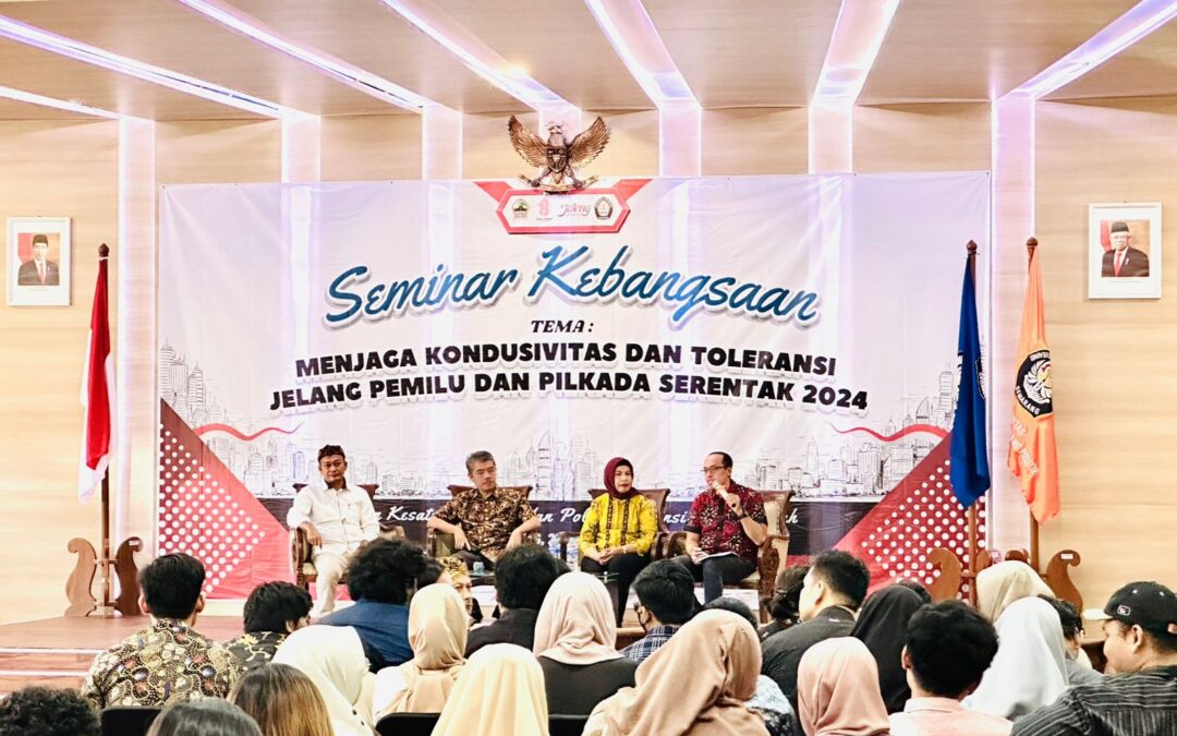 Seminar Kebangsaan: Menjaga Kondusivitas dan Toleransi Jelang Pemilu dan Pilkada Serentak 2024