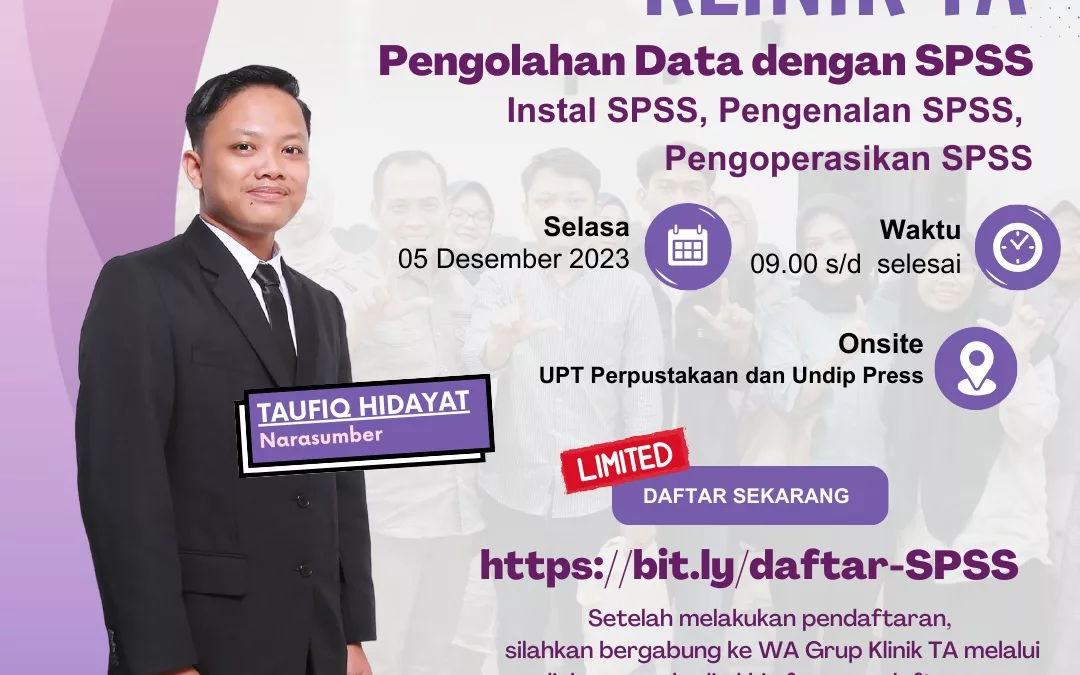 Klinik TA – Pengolahan Data dengan SPSS