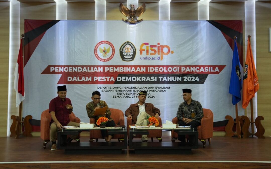 Public Lecture by FISIP Undip with the Agency for Pancasila Ideology Education on Controlling Pancasila Ideology in the 2024 Democratic Party