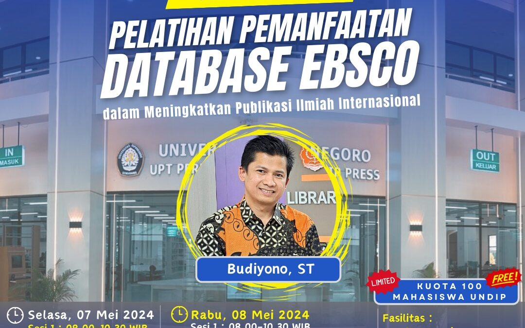 Pelatihan Pemanfaatan Database EBSCO dalam Meningkatkan Publikasi Ilmiah Internasional