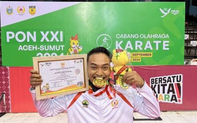 Atlet Karate Fisip Undip, Detrina Sabda Nugraha, Harumkan Nama Almamater dengan Medali Emas di PON XXI