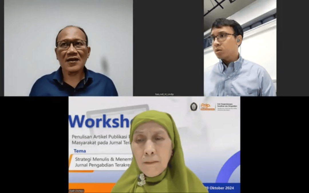 Faculty of Social and Political Sciences at Universitas Diponegoro Holds Workshop to Encourage Lecturers to Publish Community Service Work in Accredited Journals