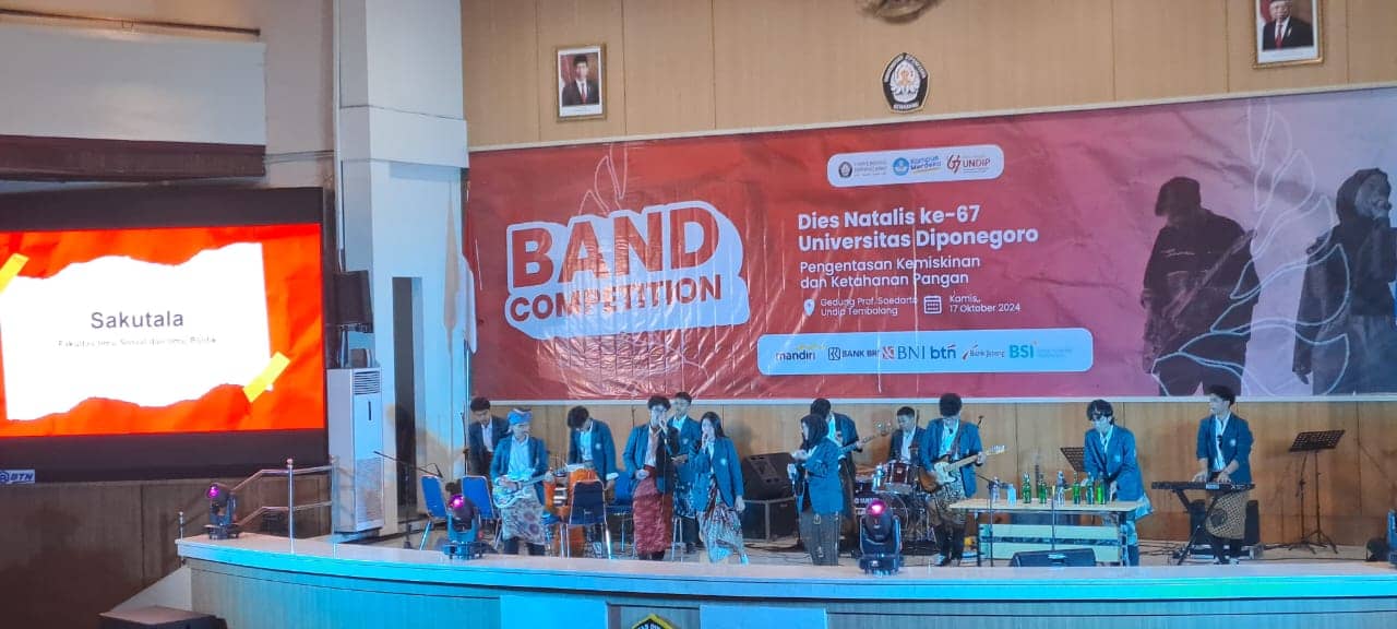 Gunakan Barang Bekas, Sakutala Fisip Raih Juara 1 Kompetisi Band Mahasiswa se-Undip