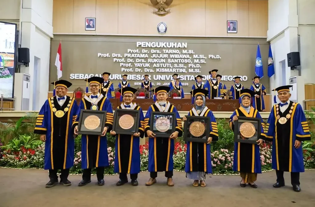 Inauguration of 5 Professors at UNDIP: Delivering Innovations for Solutions to Society