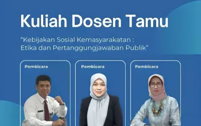 Departemen Administrasi Publik FISIP UNDIP Gelar Kuliah Dosen Tamu tentang Kebijakan Sosial Kemasyarakatan