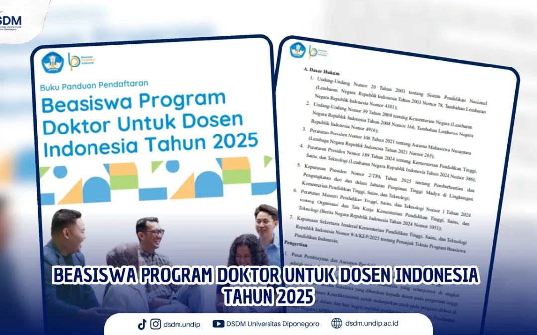 Beasiswa Program Doktor untuk Dosen Indonesia (PDDI) 2025 Kini Dibuka!