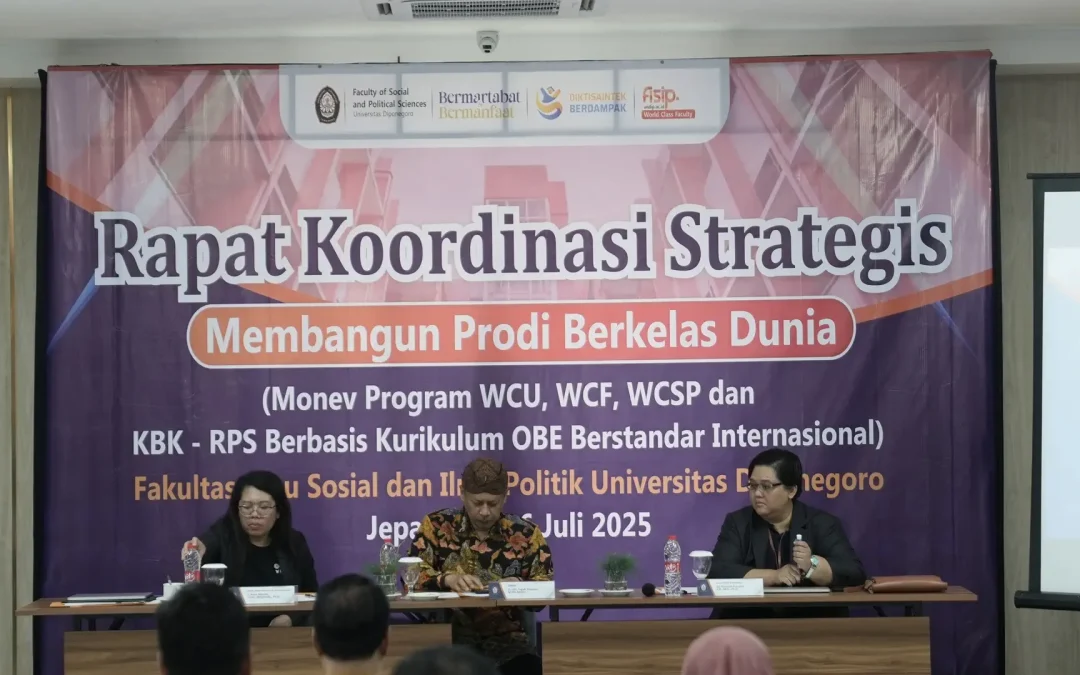 Rapat Koordinasi Strategis FISIP UNDIP di Jepara Langkah Nyata Memantapkan Menjadi Program Studi Berstandar Internasional