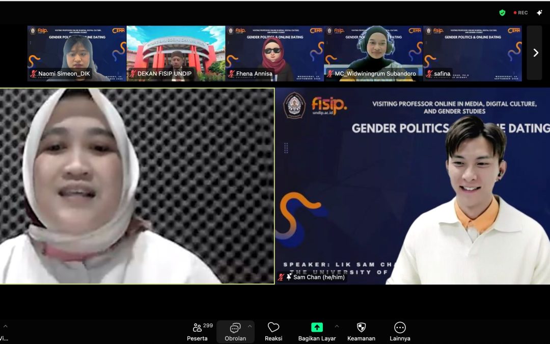Visiting Professor FISIP UNDIP Jadi Ajang Diskusi Kritis Soal Gender dan Dunia Digital