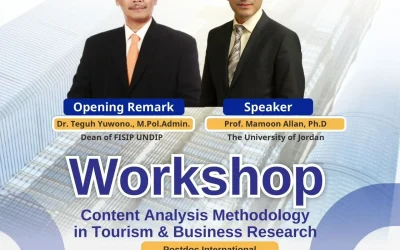 Workshop Internasional – Content Analysis Methodology in Tourism & Business Research
