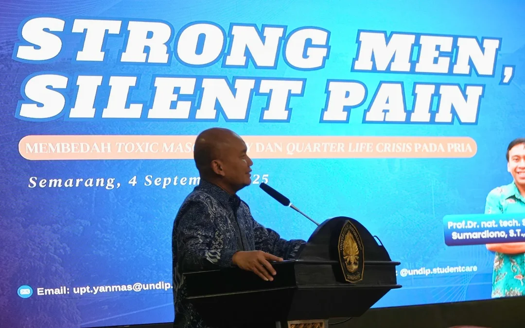 “Strong Men, Silent Pain” Talk Show Discusses Toxic Masculinity and Quarter-Life Crisis for Undip Students’ Mental Health
