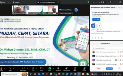 BPJS Kesehatan Pati Branch Attends Public Lecture Public Administration Study Program, Undip Rembang Campus