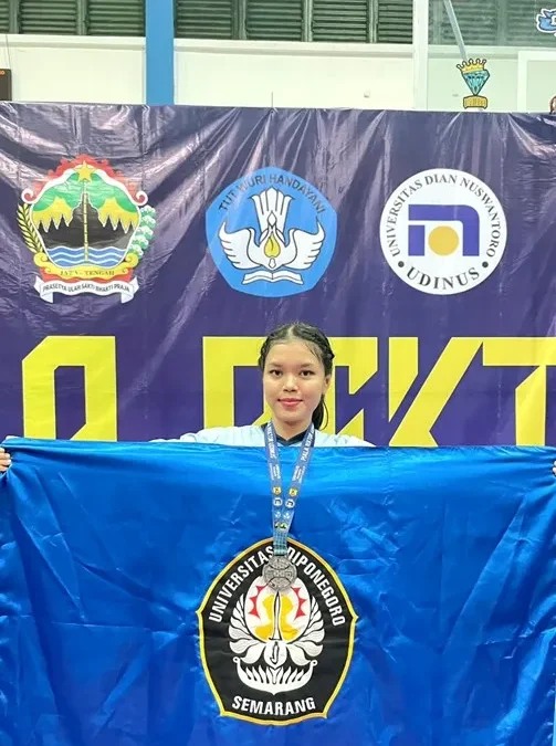 Mahasiswi FISIP Undip Raih Juara 2 Kumite 55kg Putri di Udinus Karate Championship 2025
