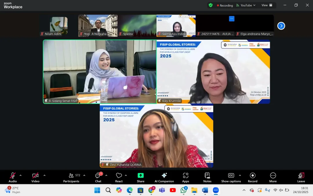 FISIP UNDIP Holds Alumni Diaspora Synergy Event “FISIP Global Stories”