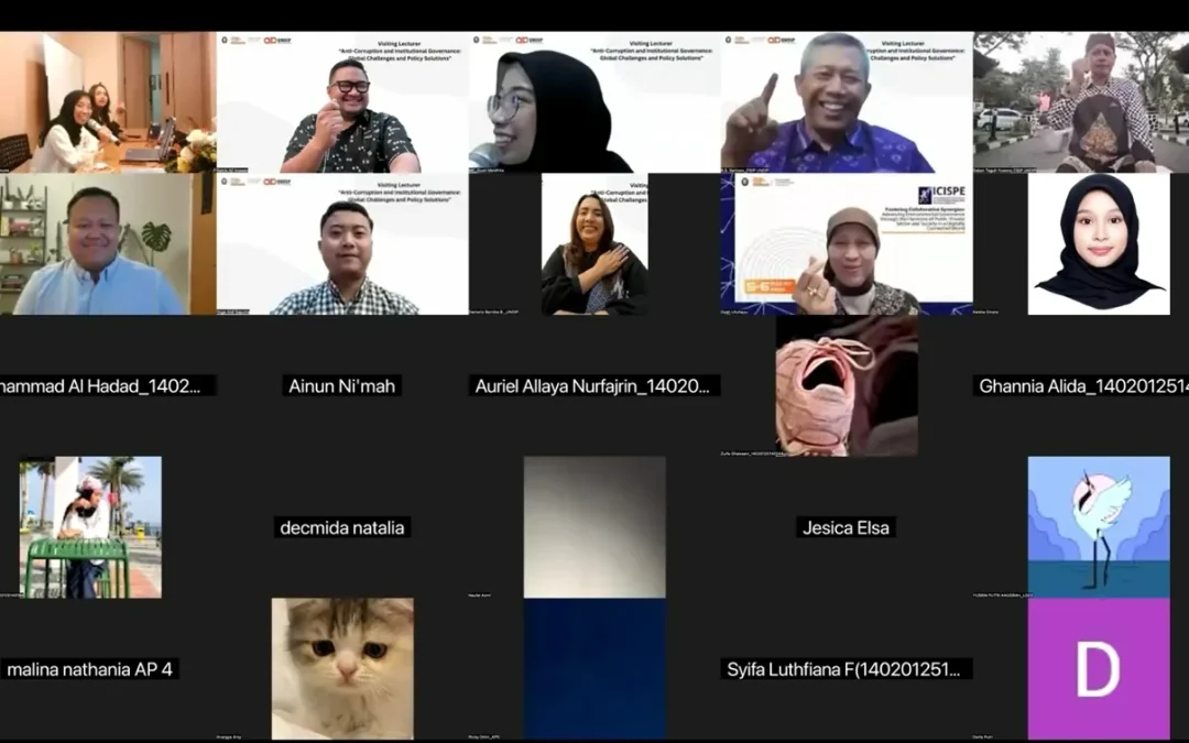 FISIP UNDIP Gelar Visiting Lecturer Online: Bahas Korupsi dan Tata Kelola Kelembagaan dari Perspektif Global